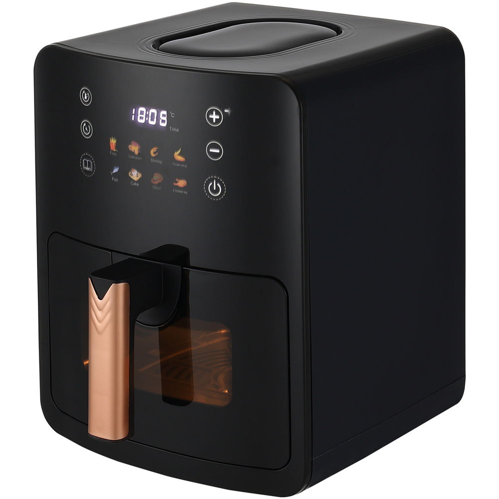 Living and Home DM0714 5L Black Digital Touchscreen Air Fryer 1300W Image 4