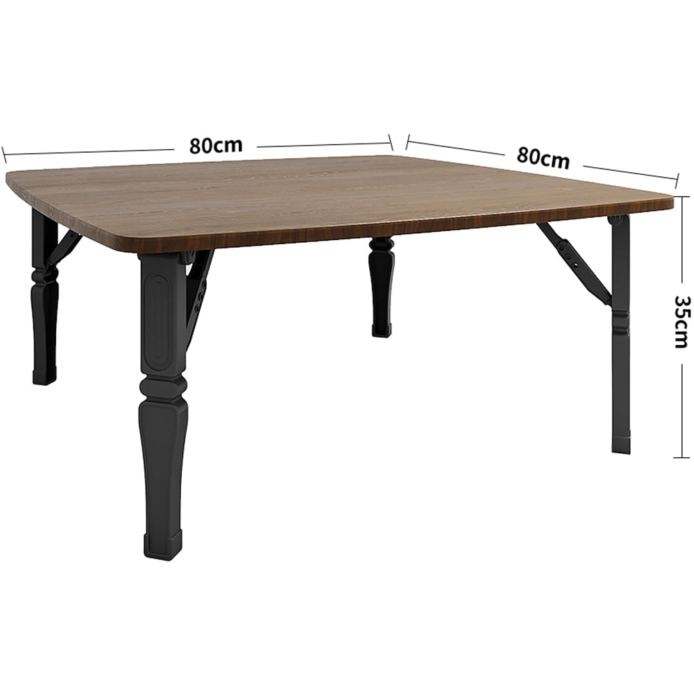 Living and Home Brown Foldable Coffee Table Image 9