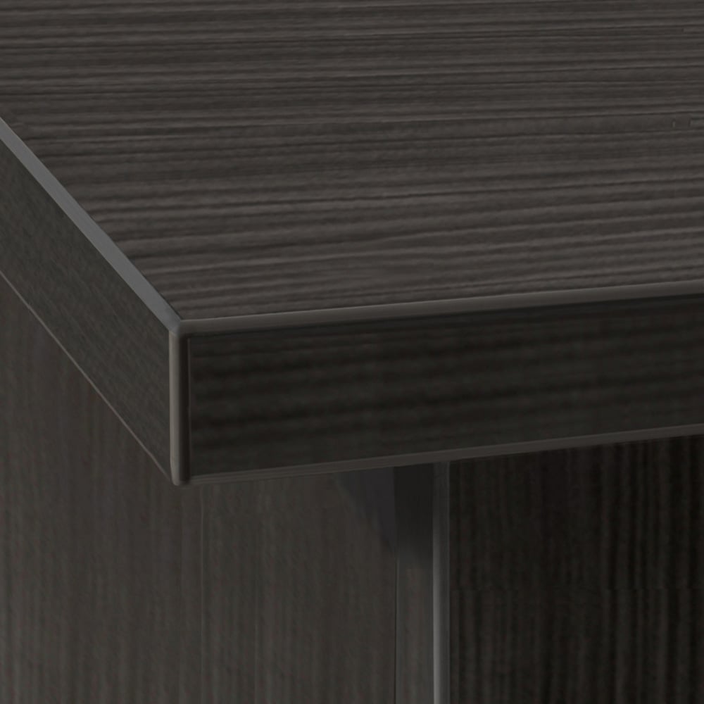 R White Cabinets 5 Shelf Black Wide Tall Bookcase Image 3