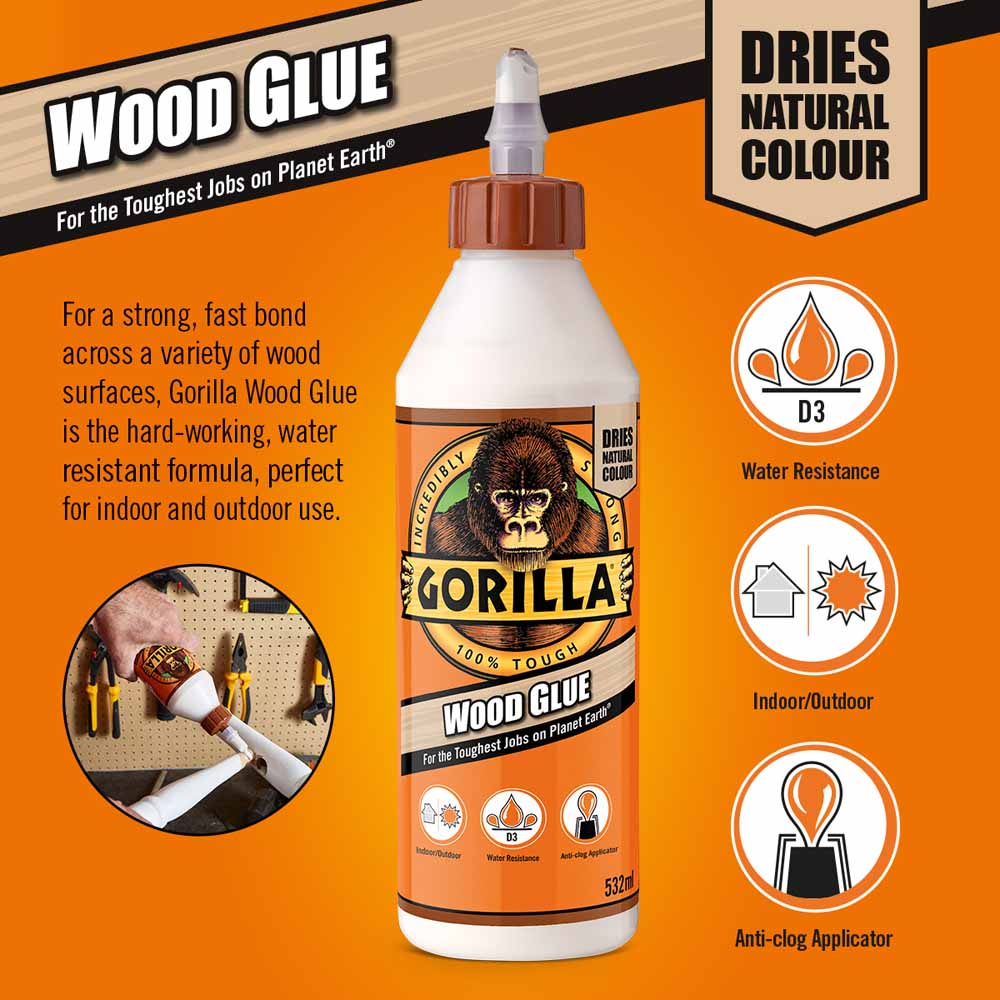 Gorilla Wood Glue 532ml Image 2
