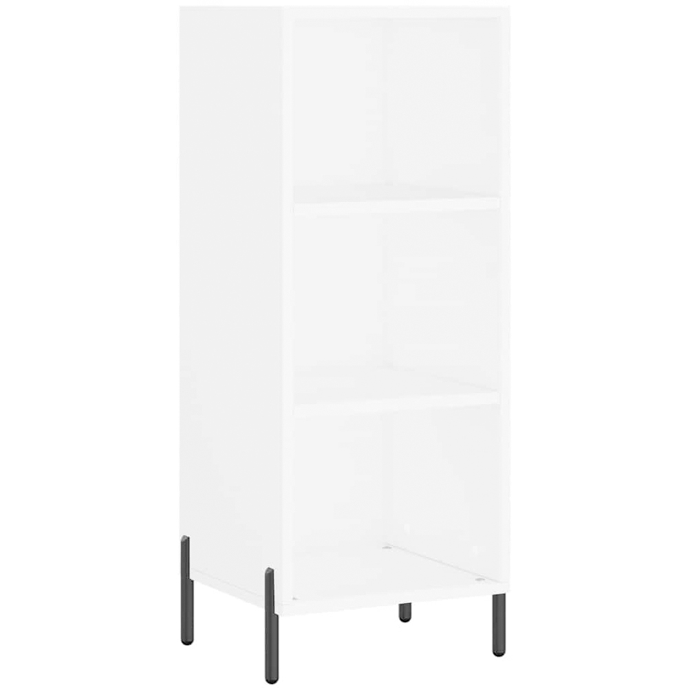 vidaXL Single Door 6 Shelf White Highboard Image 7
