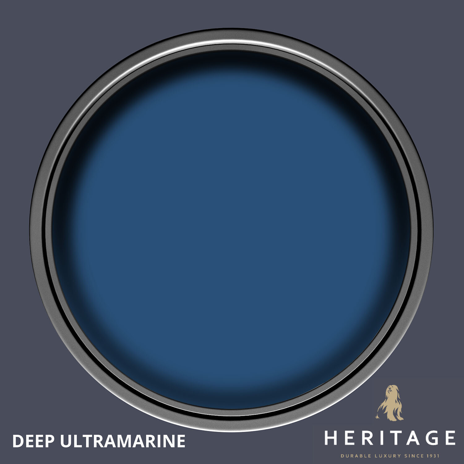 Dulux Heritage Walls and Ceilings Deep Ultramarine Velvet Matt Emulsion Paint 2.5L Image 5