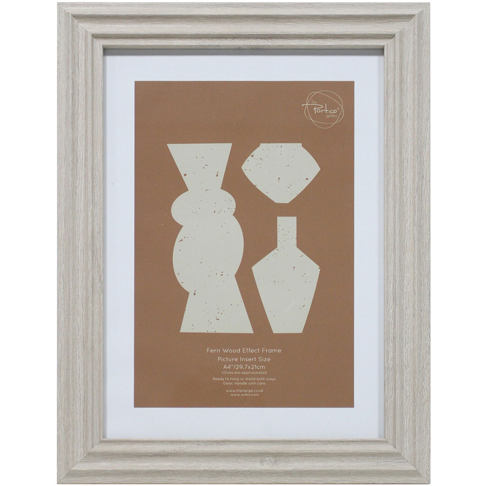 Fern Wood Effect Frame - Natural / A4 Image 1