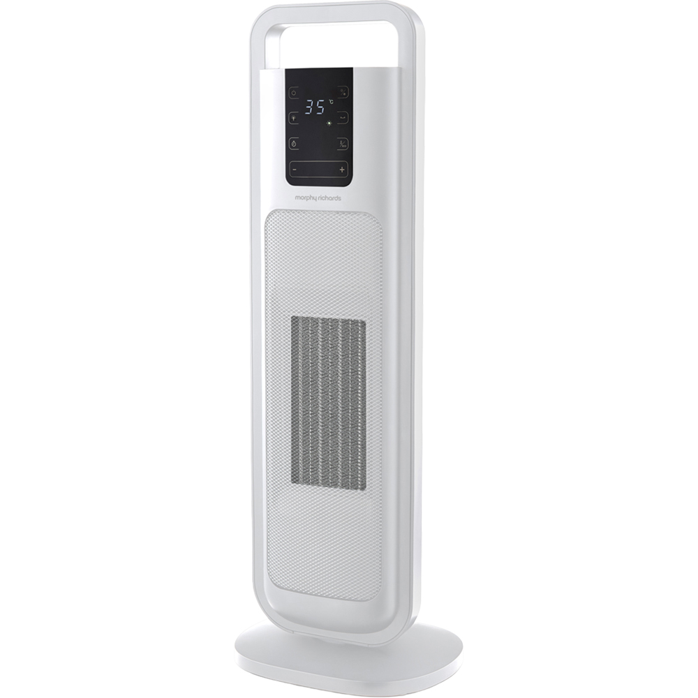Morphy Richards White Ceramic Tower Fan Heater 2000W Image 1