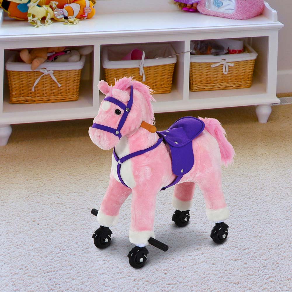 Tommy Toys Rocking Horse Pony Toddler Ride On Pink Image 2