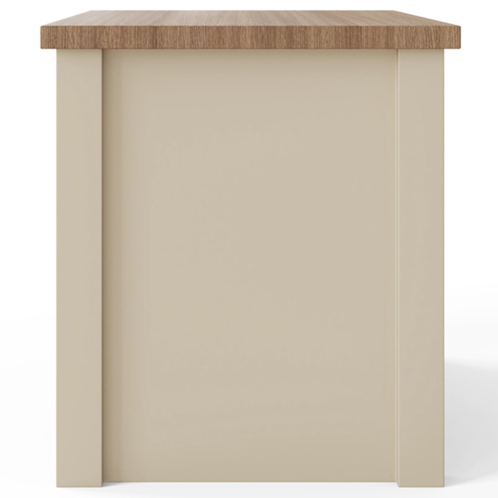 GFW Lancaster Single Drawer Single Shelf Cream Lamp Table Image 5