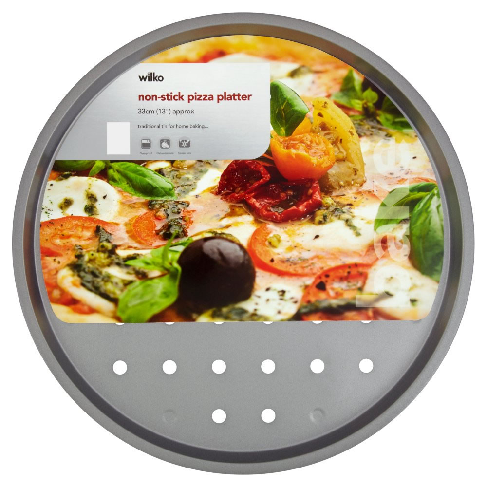 Wilko Non-Stick Pizza Platter 33cm Image