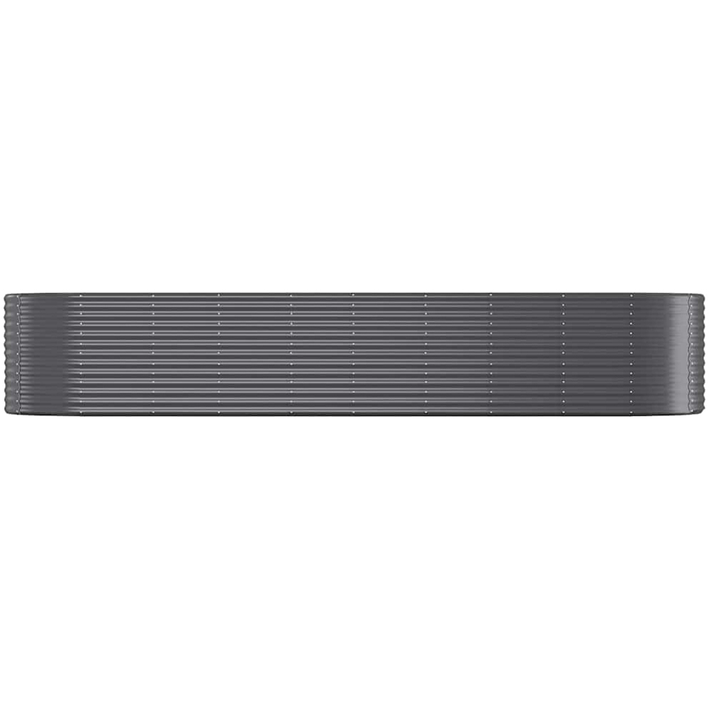 vidaXL Anthracite Galvanised Steel Raised Garden Bed 396 x 100 x 68cm Image 2
