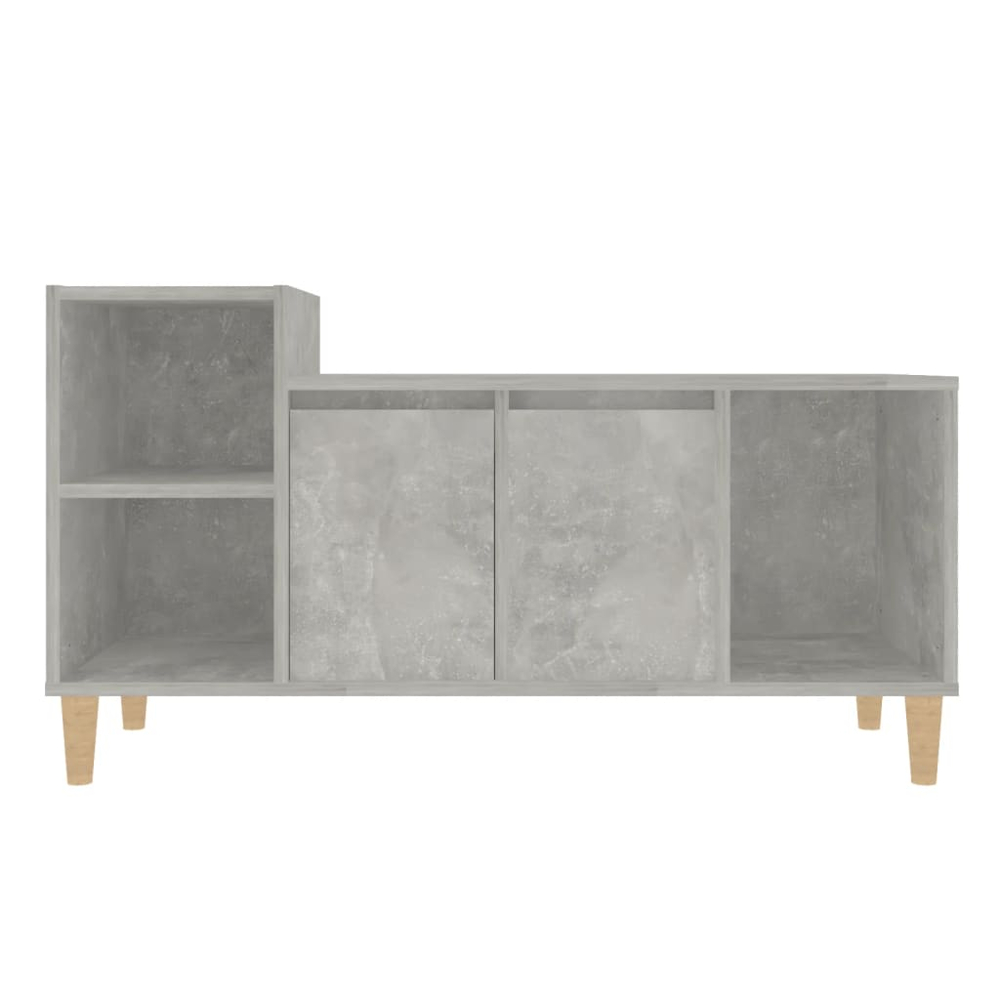 vidaXL 2 Door 3 Shelf Concrete Grey TV Cabinet Image 6