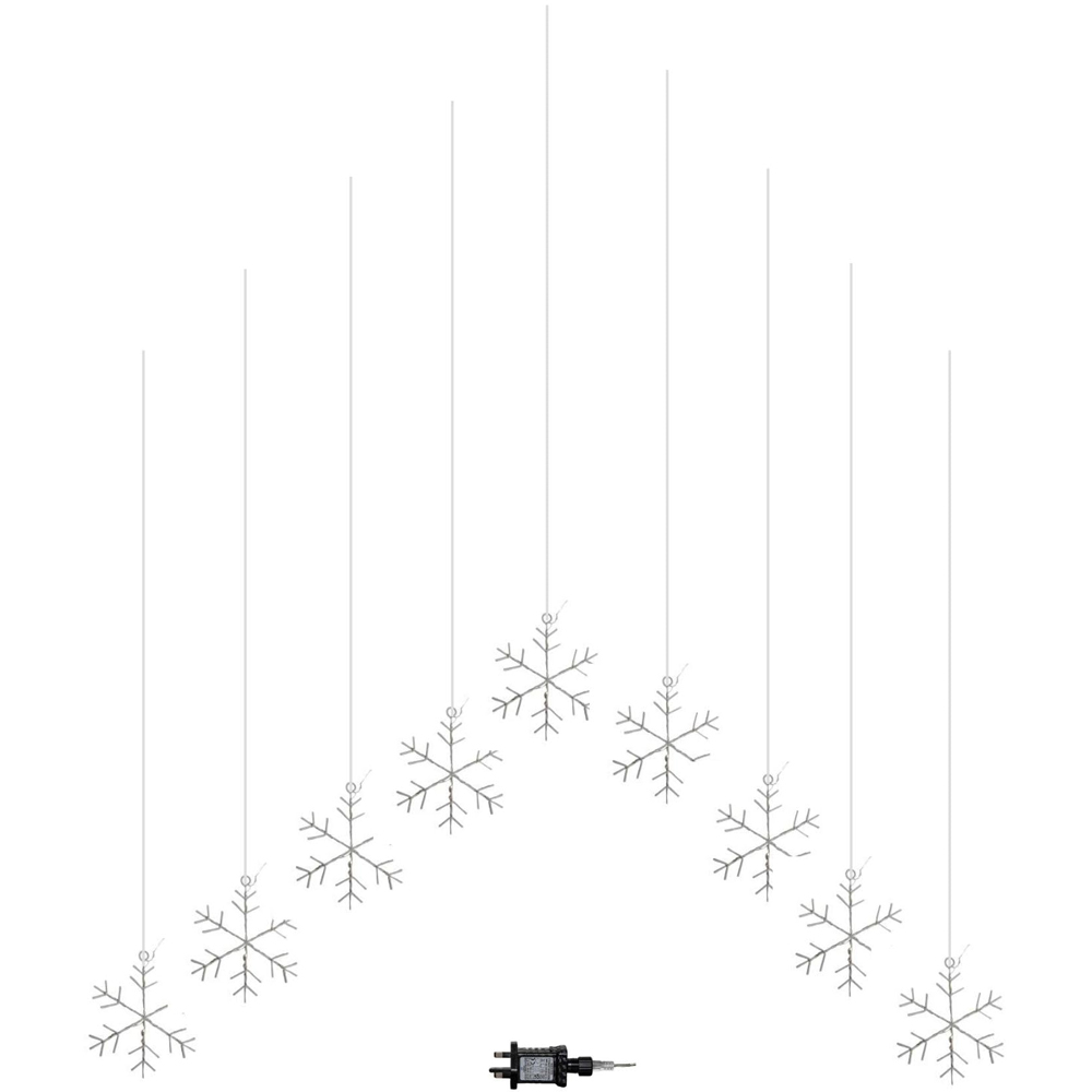 Samuel Alexander FlexiBrights 267 Warm White LED Snowflake Curtain Light 1.2 x 1.2m Image 2