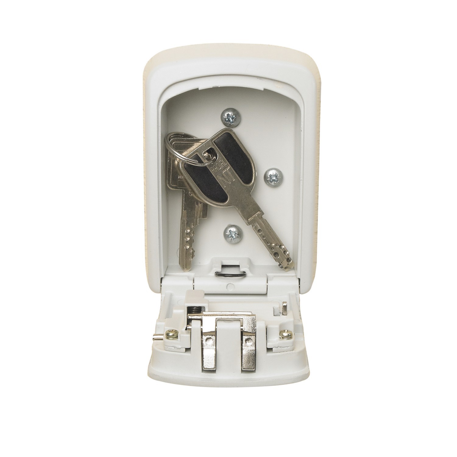Master Lock White Wall Mount Key Safe Combination Padlock Image 5