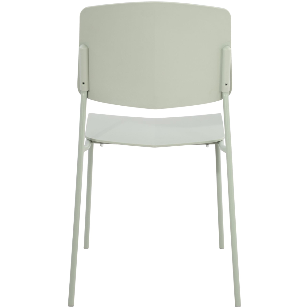 Core Products Academy Set of 2 Light Green Plastic Kitchen Chair Image 5