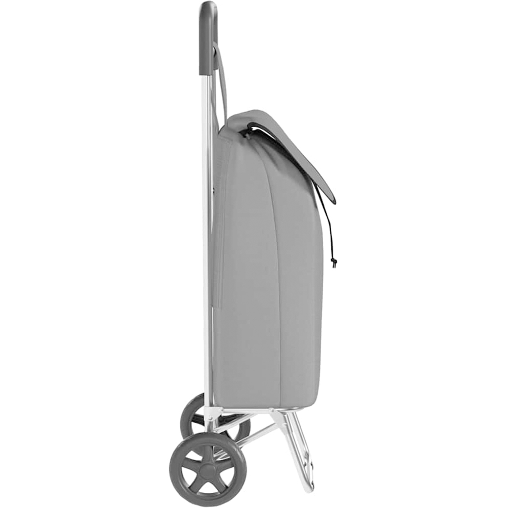 vidaXL 35 x 28 x 92cm Grey Foldable Shopping Trolley Image 6