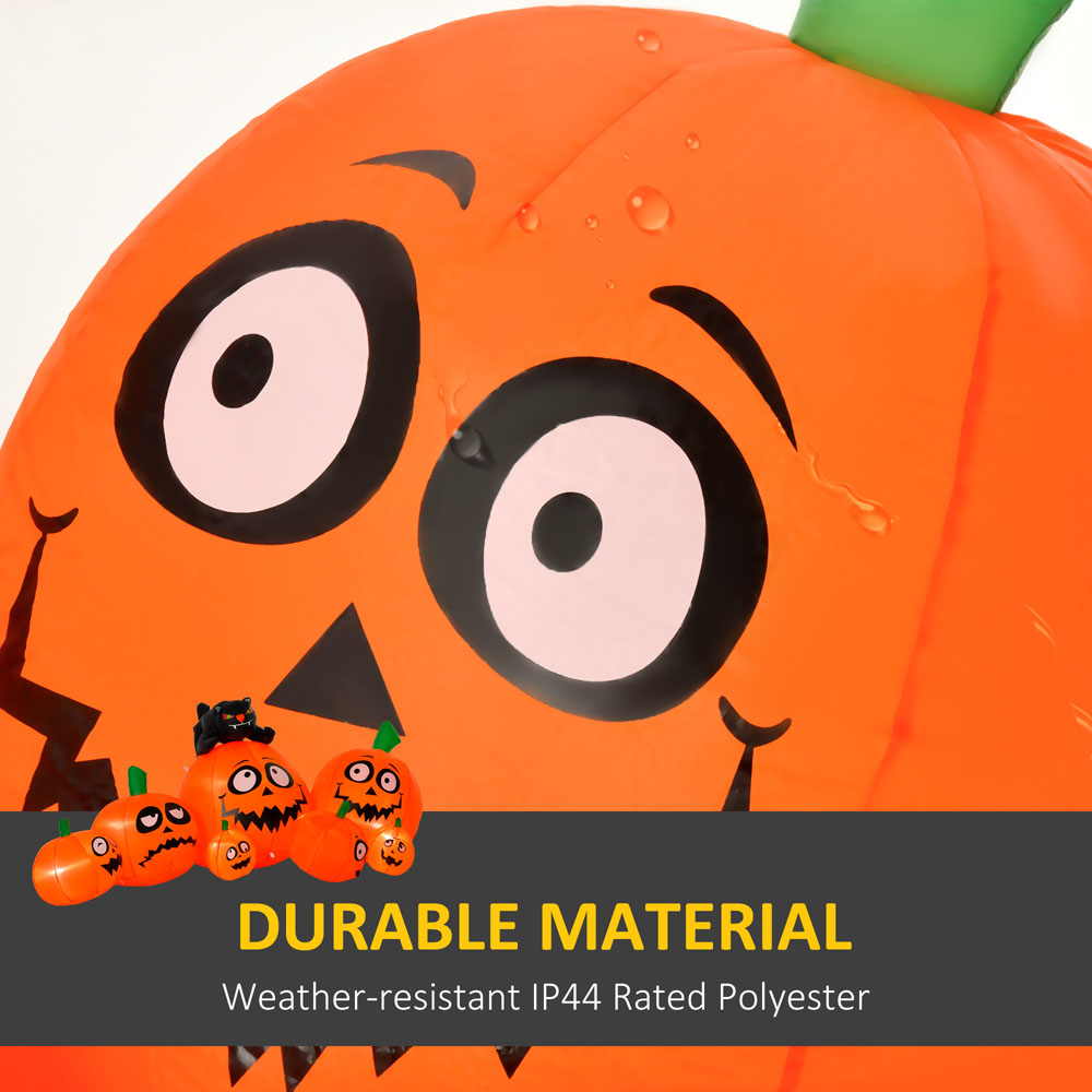 HOMCOM Halloween Inflatable 7 Pumpkins 4ft Image 7