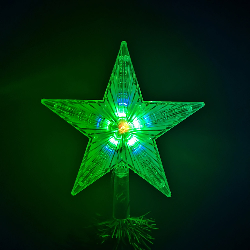 Samuel Alexander Multicolour LED Star Christmas Tree Topper Image 3