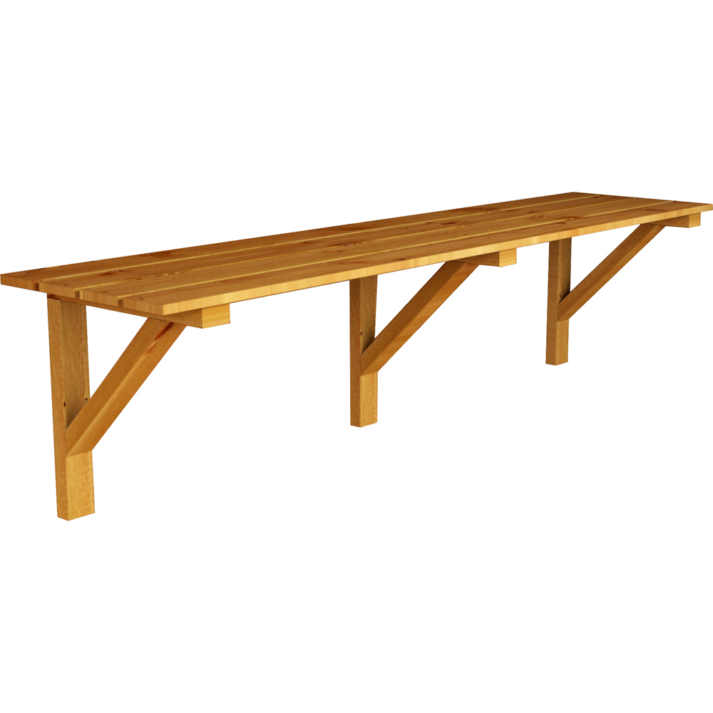 Power Sheds 4ft Timber Shelving Kit Image 1