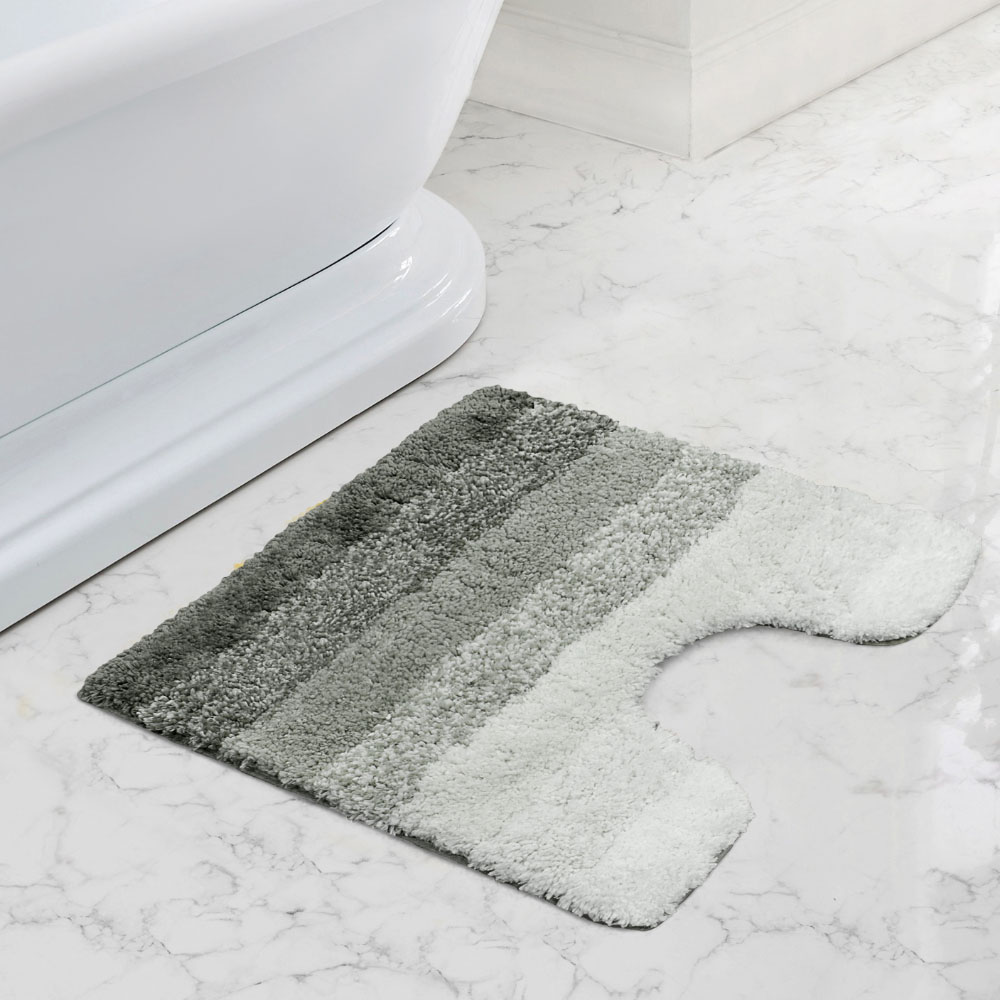 Mayfair Superstripe Grey Bath Mat Set Image 8