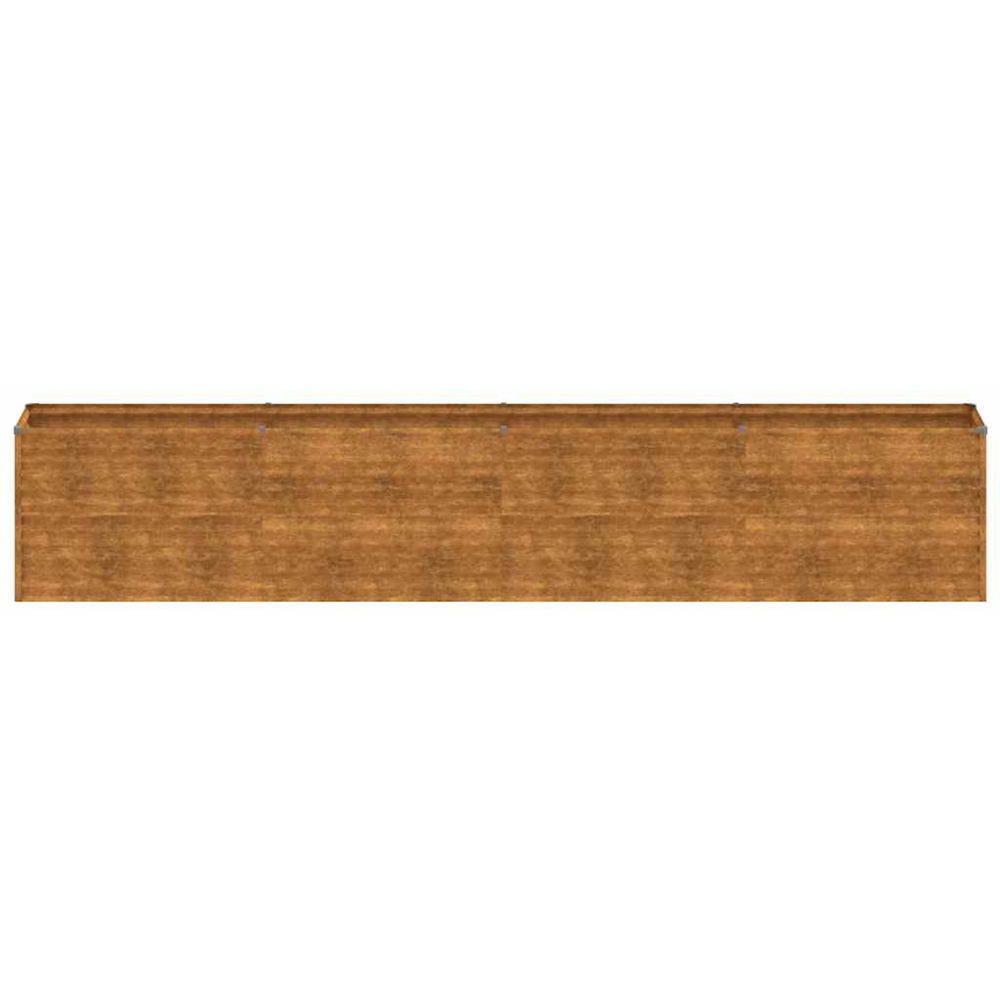 vidaXL Brown Corten Steel Raised Garden Bed 385 x 50 x 69cm Image 2