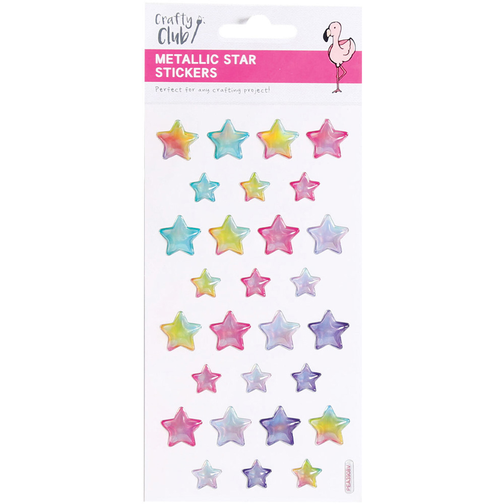 Crafty Club Metallic Star Stickers Image