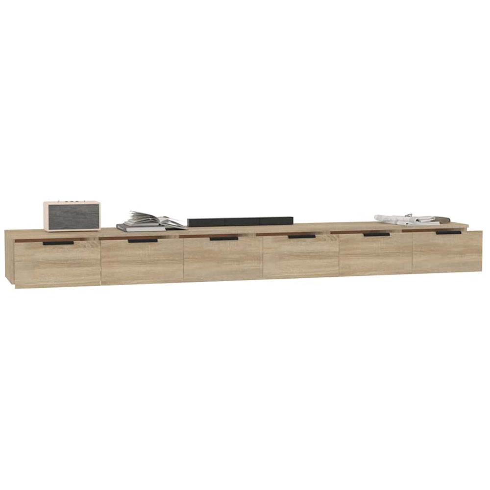 vidaXL 6 Drawer Sonoma Oak Wall Cabinet Image 3