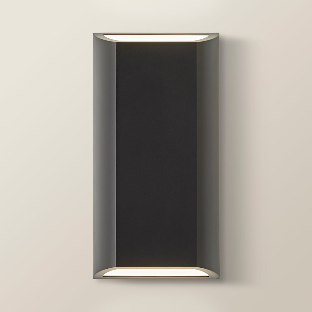 ValueLights Leon Matte Black Up and Down LED Outdoor Wall Light Image 4