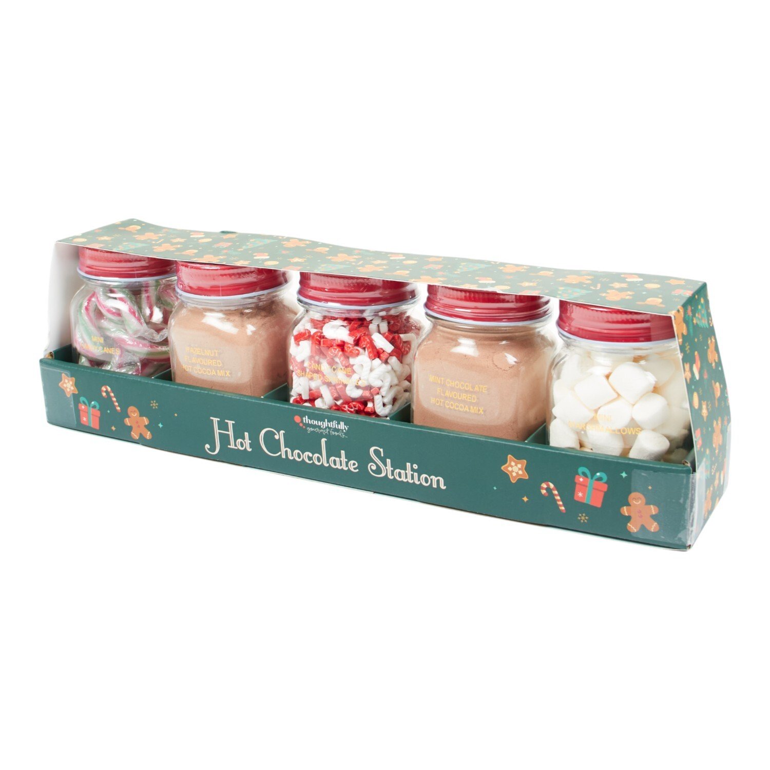 Christmas 5 Piece Hot Chocolate Jar Station Set Image 2