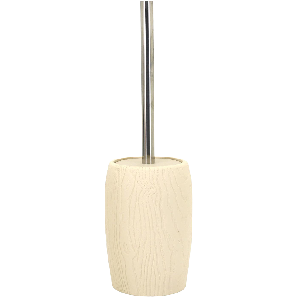 Wood Grain Toilet Brush Holder - Natural Image