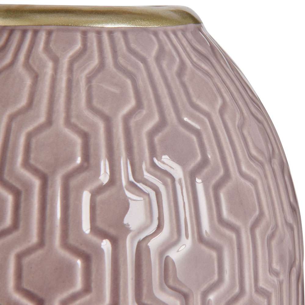 Wilko Luxe Embossed Vase Wilko
