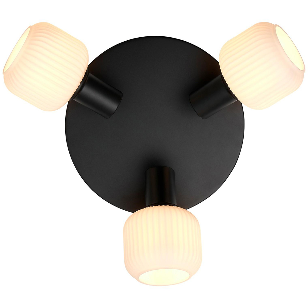 Nordlux Milford E14 3-Rondel Black Mini Ceiling Light Image 4