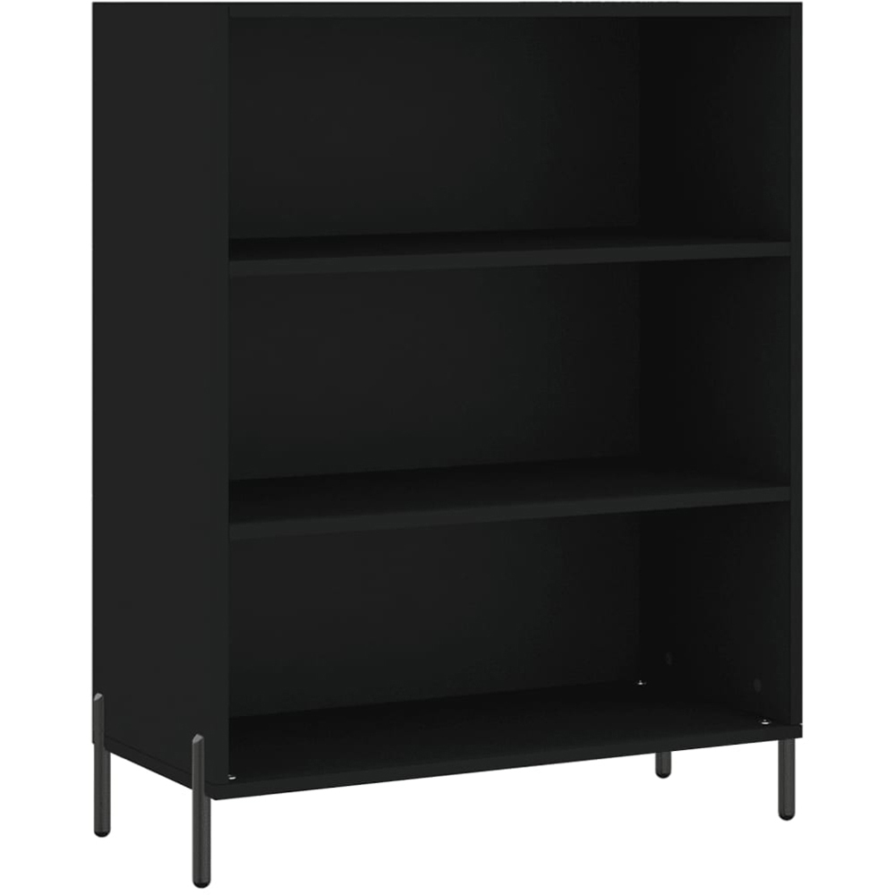 vidaXL 6 Shelf Black Highboard Image 4