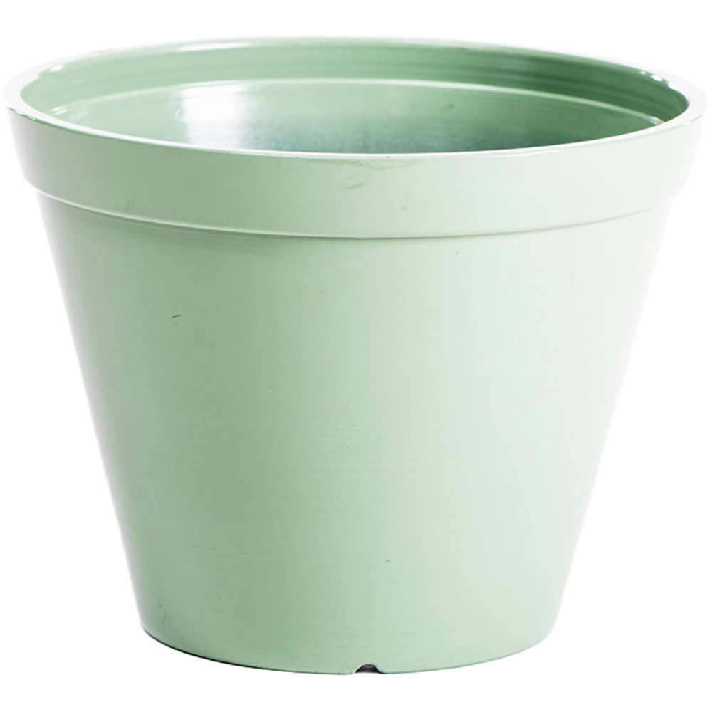 Thompson and Morgan Lindos Sage Green Glazed Effect Planter 25.5cm Image 1