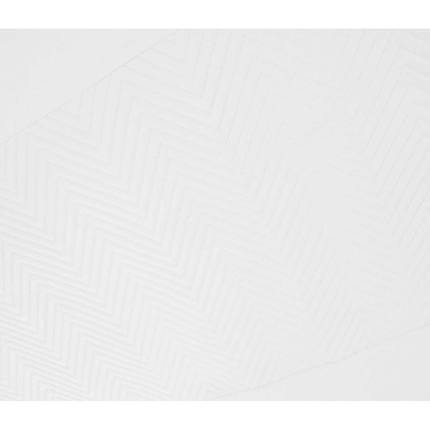 Chevron Pinsonic Duvet Cover and Pillowcase Set - White / Double Image 3