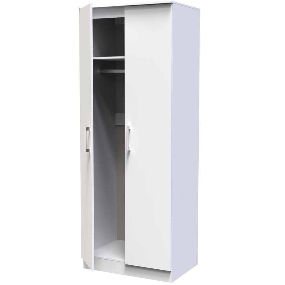 Crowndale Devon 3 Piece White Matt Bedroom Furniture Set Image 6