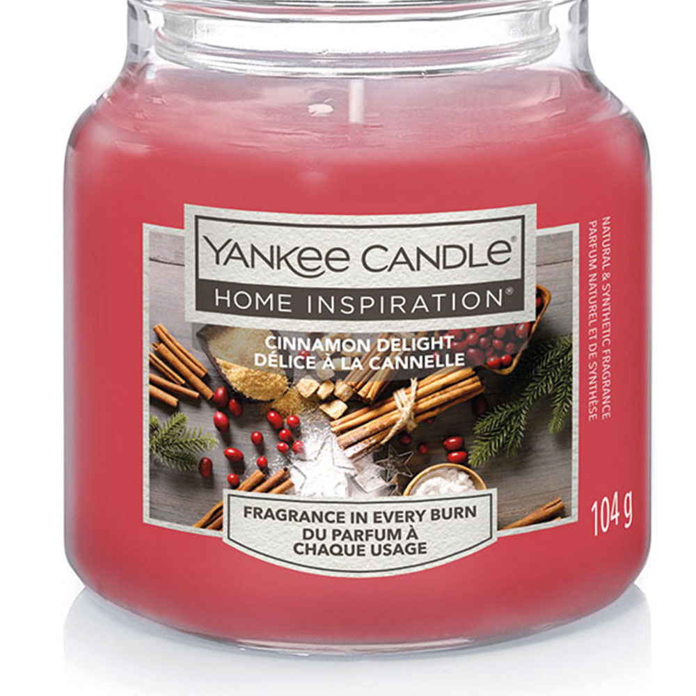 Yankee Small Cinnamon Delight Scented Candle Jar Image 2