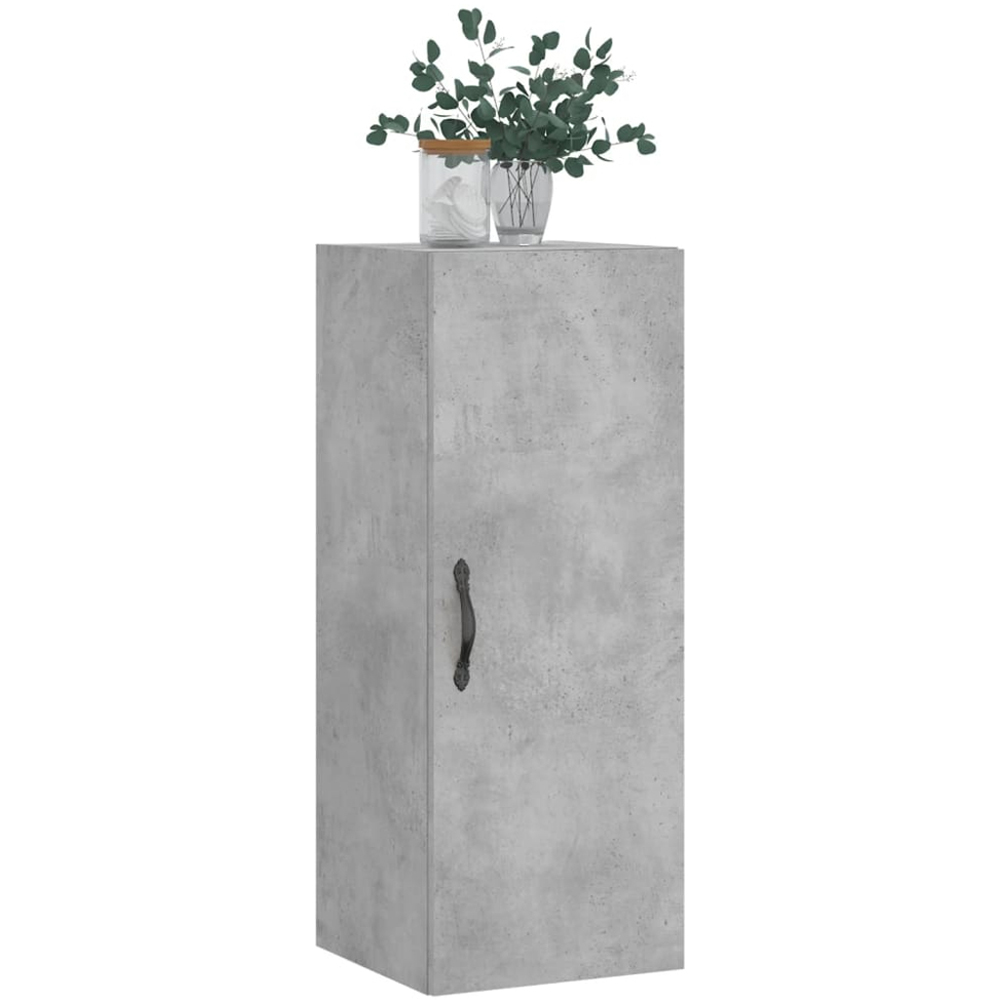 vidaXL Single Door Concrete Grey Wall Mounted Cabinet Image 3