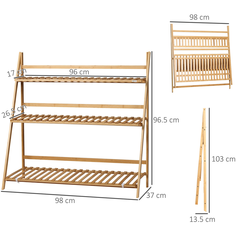 Outsunny 3 Tier Plant Stand Shelf Rack Image 5