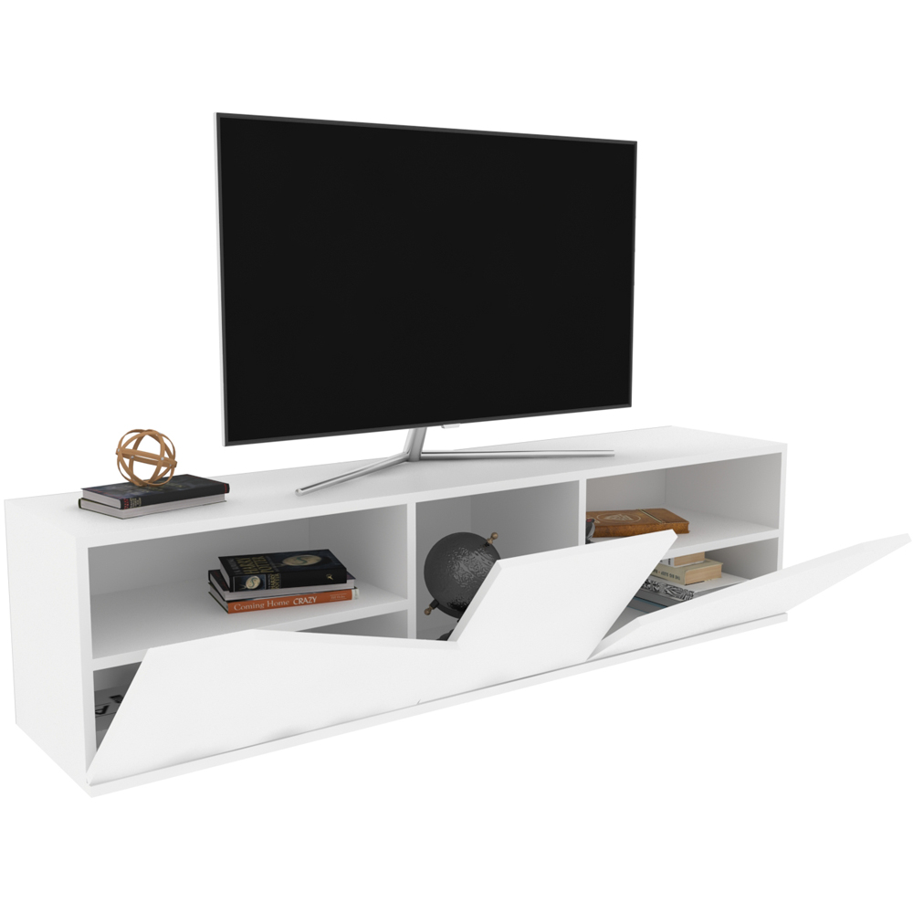 Decorotika Carson 3 Door White TV Unit Image 6