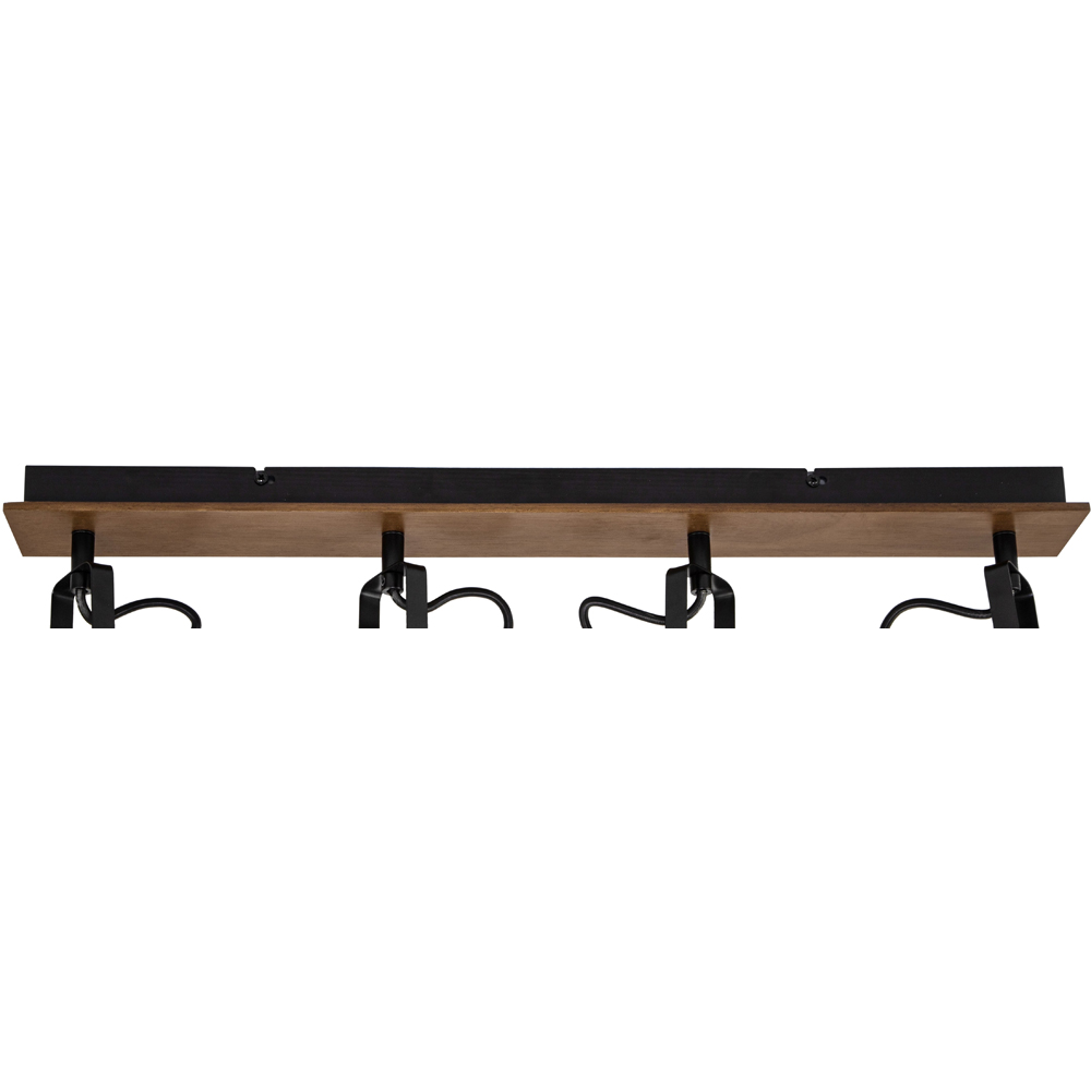 Cosylyte Kendan Matt Black 4 Light Wire Shade Spotlight Image 5