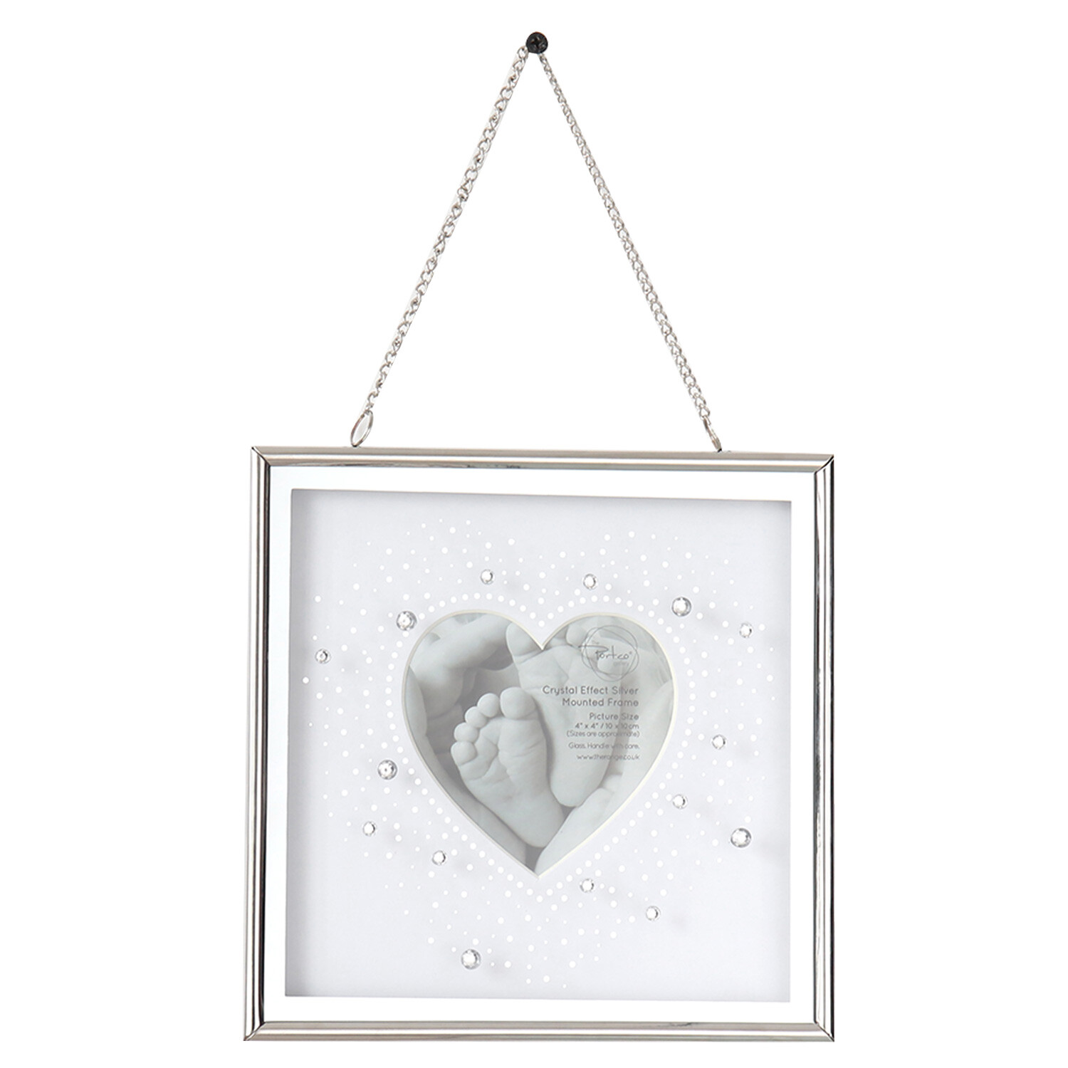 Crystal Effect Mounted Frame - Silver Image 1