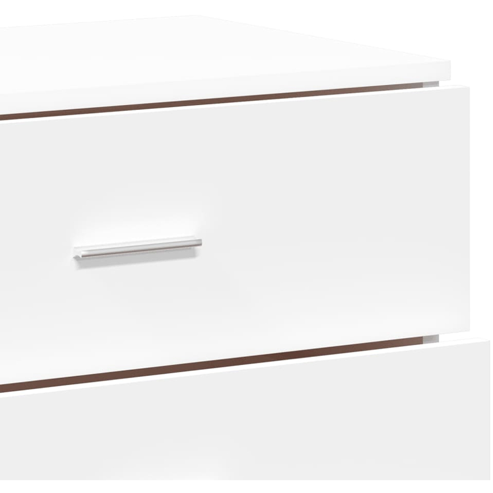 vidaXL 4 Door 4 Drawer White Sideboard 3 Piece Image 7