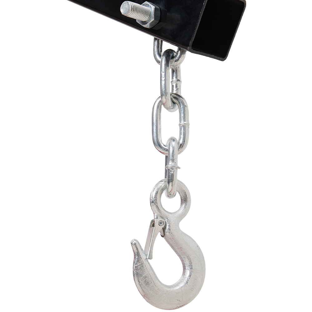 Living and Home Red Adjustable Boom and Wheels Hydraulic and Pneumatic Engine Crane Image 6