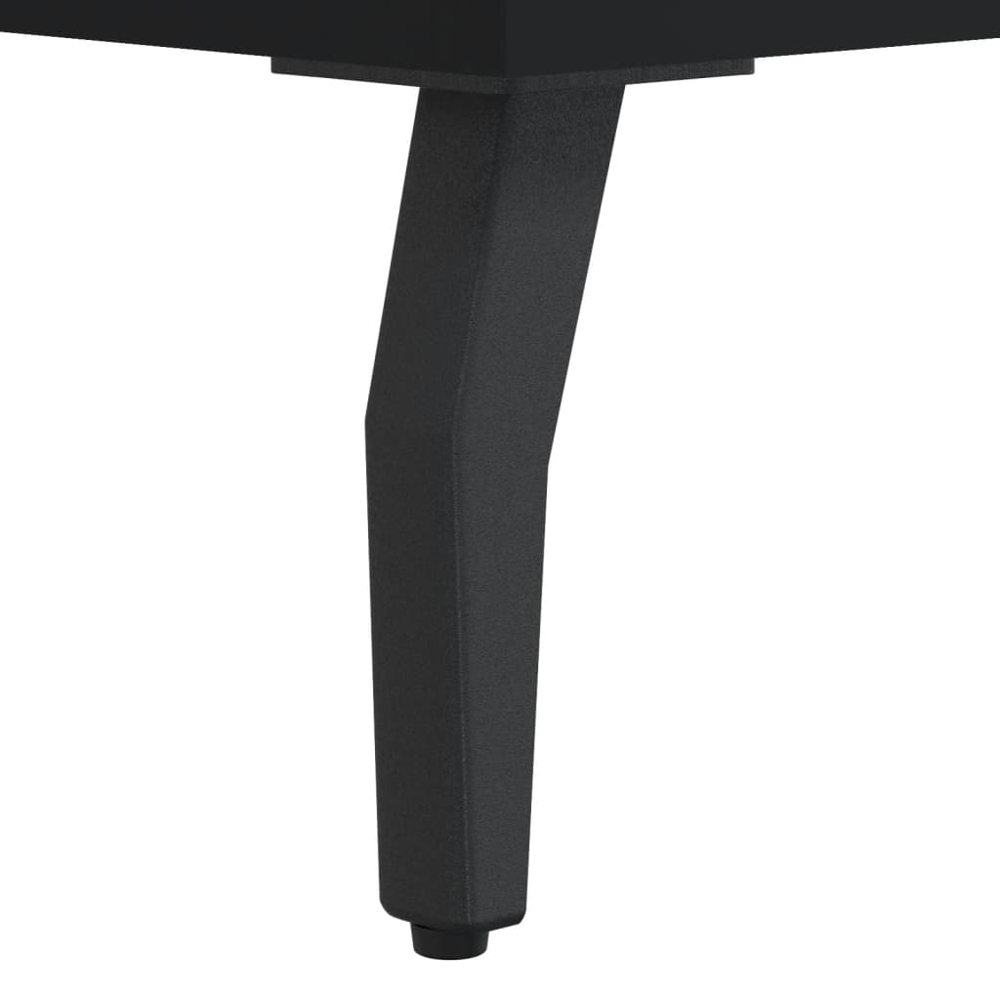 vidaXL 2 Drawer 2 Shelf Black TV Cabinet Image 9