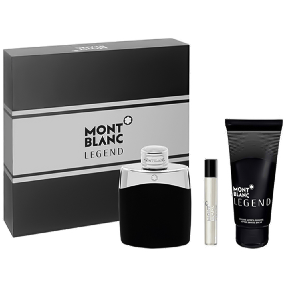 Mont Blanc Legend Eau De Toilette 100ml 3 Piece Gift Set Image
