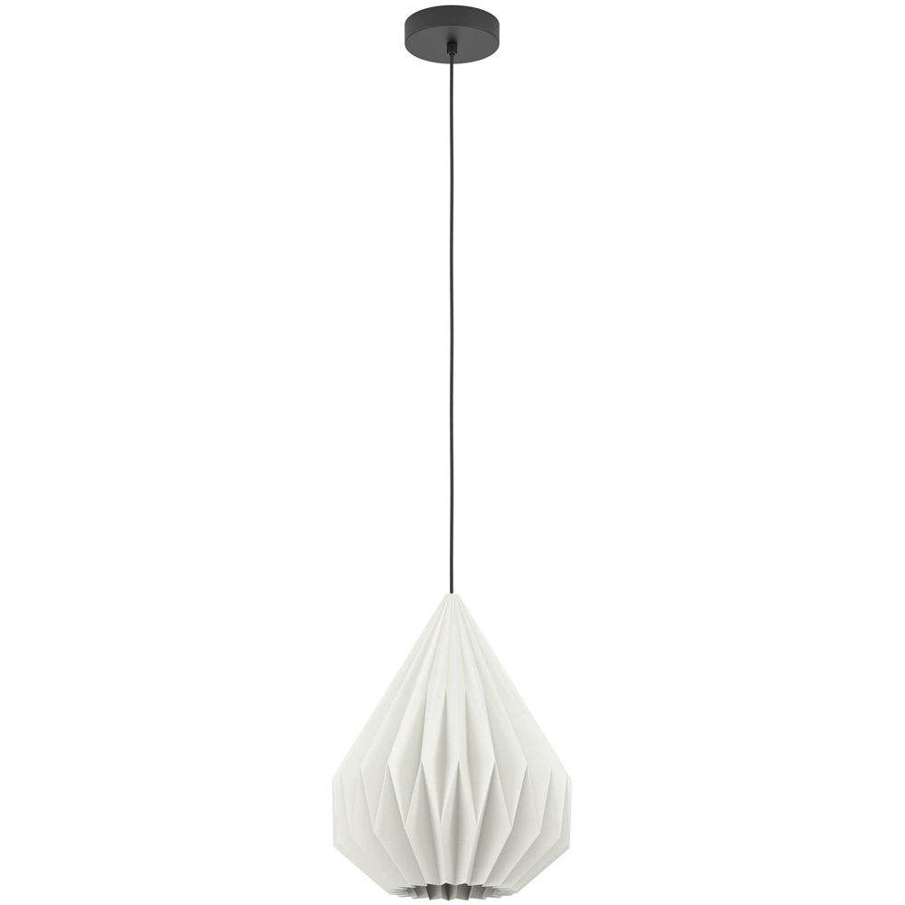 EGLO Minting Paper and Steel Pendant Light Image 1