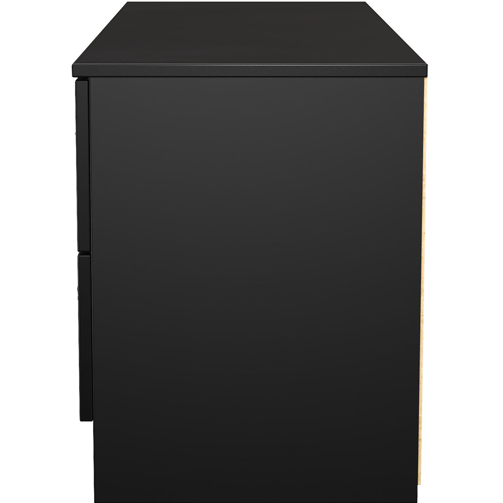 Crowndale Avon 4 Drawer Matt Black Bed Box Ready Assembled Image 3