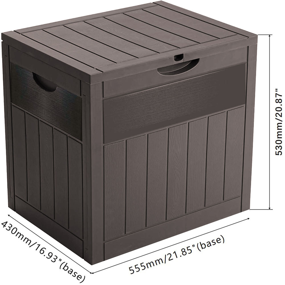 Living and Home Polypropylene Garden Storage Box with Combination Padlock 126L Image 9