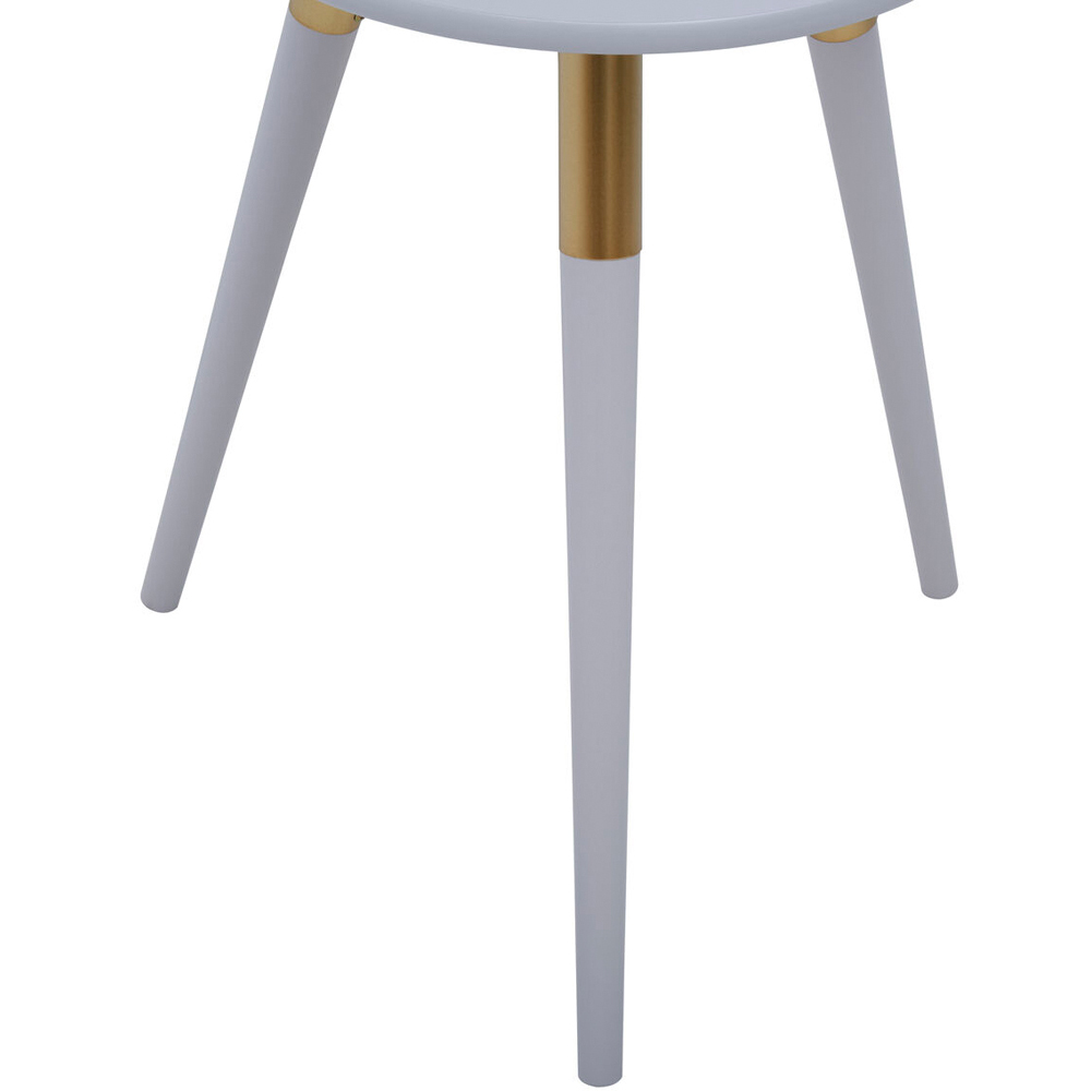 Premier Housewares Light Grey Round Top Side Table Image 3