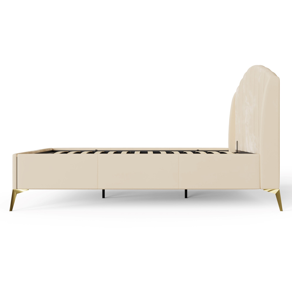 GFW Pettine Double Pink End Lift Ottoman Storage Bed Image 5