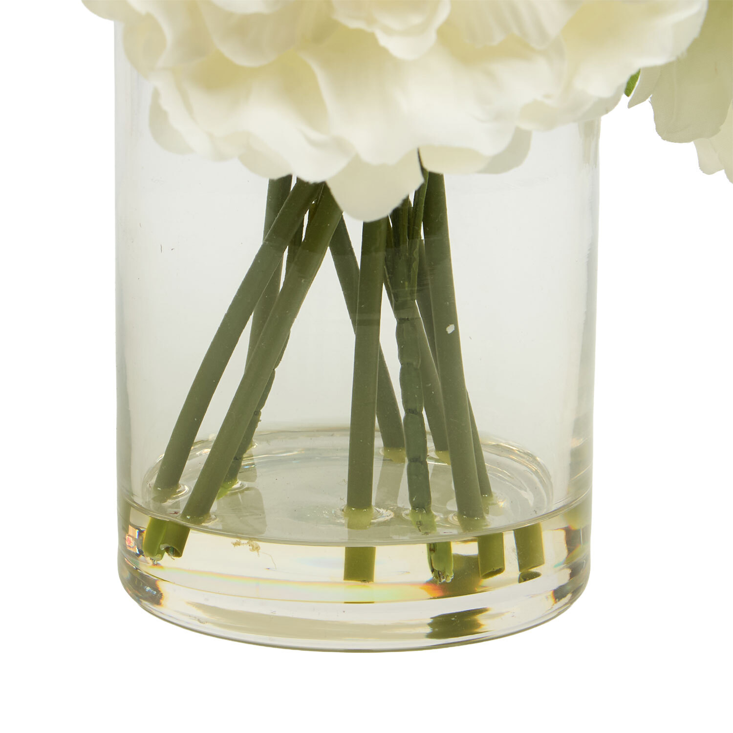 Peony and Rose Vase Arrangement Cream Image 2
