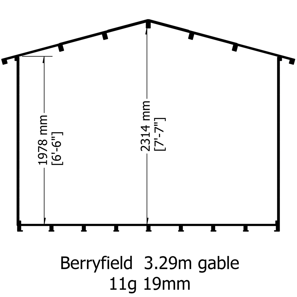 Shire Berryfield 11 x 8ft Wooden Log Cabin Image 7